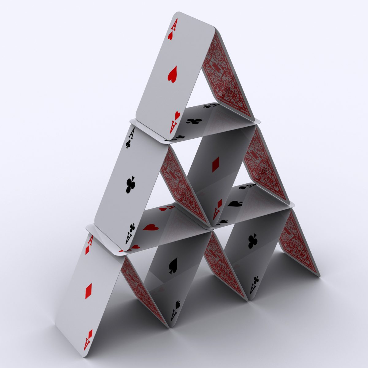 Pyramid or House of Cards